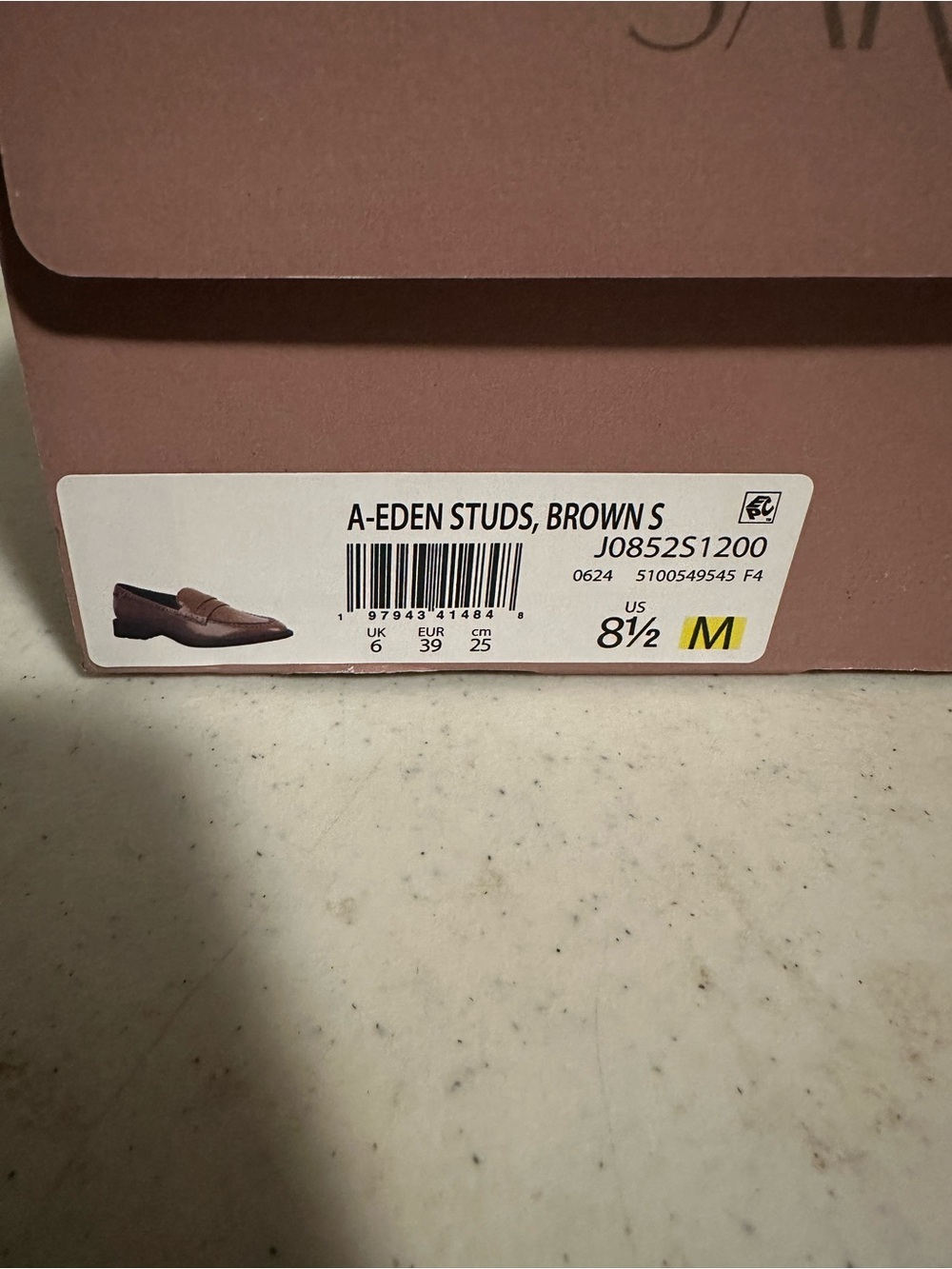 SARTO Franco Sarto Eden Studs Women’s 8.5 Brown Penny Loafers Shoes New - Picture 6 of 6